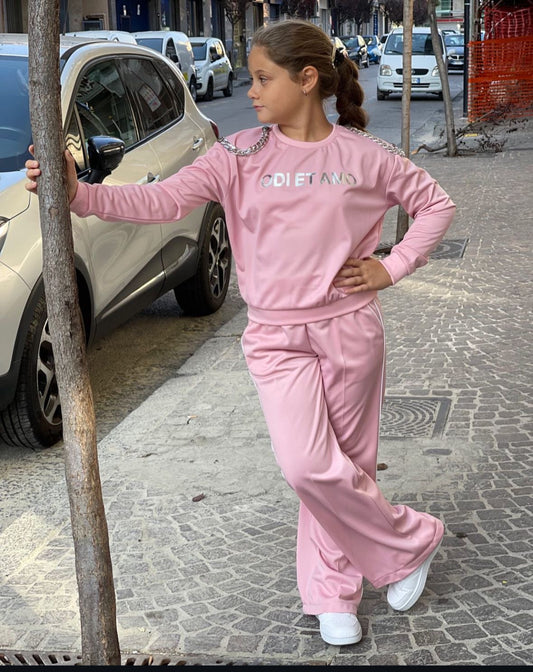 Coordinato Tuta Odi Et Amo bambina